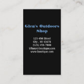 Ursprüngliche Scheunen-hölzerner Visitenkarte (Rückseite)