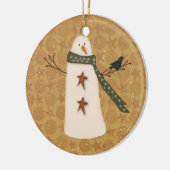 Ursprüngliche Schneemann-Verzierung Keramik Ornament (Links)