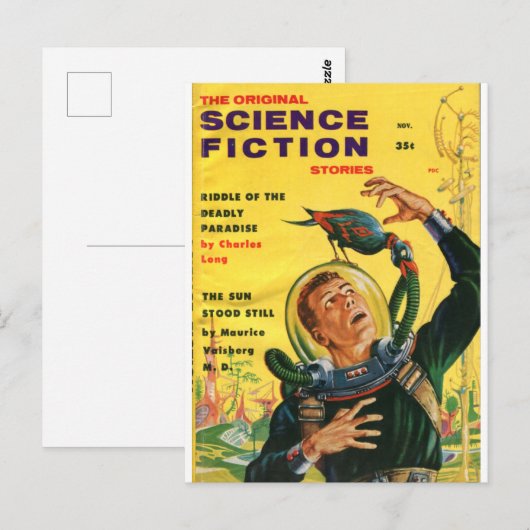 ursprüngliche Science Fiction Postkarte (Vorne/Hinten)
