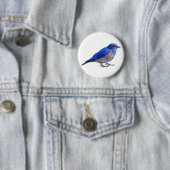 Ursprüngliche Skizze eines blauen Vogels (Drossel) Button (Beispiel)