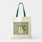 Ursprüngliche Snowman Tote Bag Tragetasche (Rückseite)
