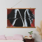 Ursprüngliche Spin-Art Wandteppich Mit Holzrahmen (Schlafzimmer)