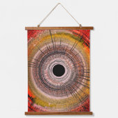 Ursprüngliche Spin-Art Wandteppich Mit Holzrahmen (Vorderseite)