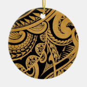 ursprüngliche Tätowierung, die auf hölzerner Keramikornament (Vorne)