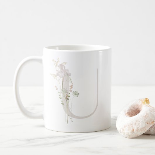 Ursprüngliche U mit weich Blume Kaffee Tasse (Mit Donut)