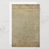 Ursprüngliche Unabhängigkeitserklärung Briefpapier (Vorne/Hinten)