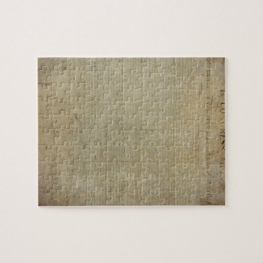 Ursprüngliche Unabhängigkeitserklärung Puzzle (Horizontal)