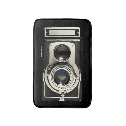 Ursprüngliche Vintage Kamera Badematte (Vorderseite Vertikal)