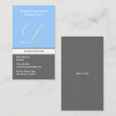 Ursprüngliche Visitenkarte (Vorne/Hinten)