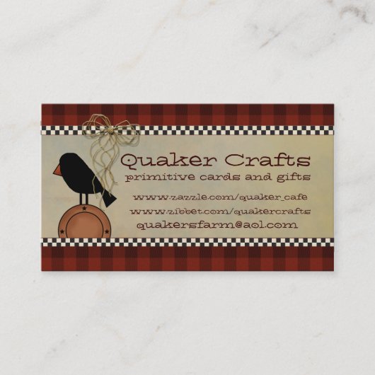 Ursprüngliche Visitenkarten Visitenkarte (Vorderseite)