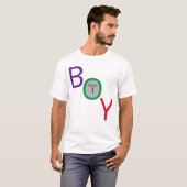 URSPRÜNGLICHE VORLAGENTEXTDESIGN "BOY" T-Shirt (Vorne ganz)