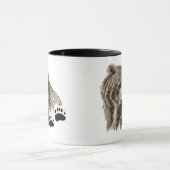 Ursprüngliche Wasserfarbe Grizzly Bären Tierart Tasse (Zentrum)