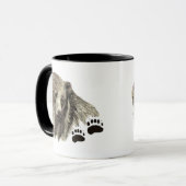 Ursprüngliche Wasserfarbe Grizzly Bären Tierart Tasse (Vorderseite Links)