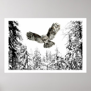 Ursprüngliche Wasserfarbe markende oder jagende Vö Poster