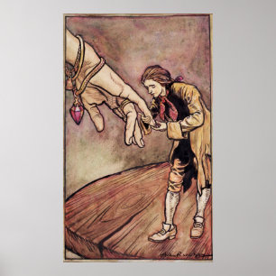 Ursprüngliche Wasserfarbeillustration Arthurs Poster