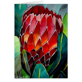 Ursprüngliche Wasserfarbekunst der roten