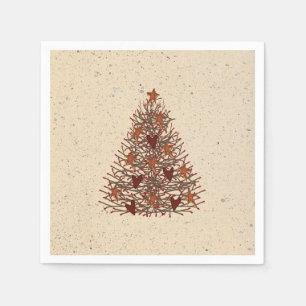 Ursprüngliche Weihnachtsbaum-Papierservietten Serviette