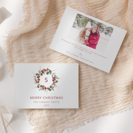 Ursprüngliche Weihnachtskarte des Fotos Einladung