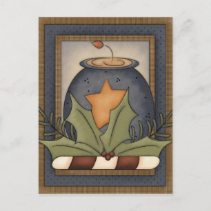 Ursprüngliche Weihnachtspostkarte Feiertagspostkarte