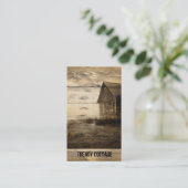 ursprüngliche Westernlandbauernhaus-Landkabine Visitenkarte (Stehend Vorderseite)