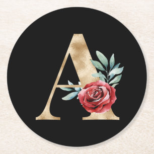 Ursprüngliche Winterferien Untersetzer Buchstabe A