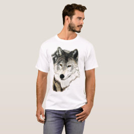 Ursprüngliche Wolf-Kunst T-Shirt