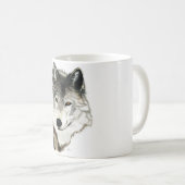 Ursprüngliche Wolf-Kunst-Tasse Kaffeetasse (VorderseiteRechts)