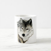 Ursprüngliche Wolf-Kunst-Tasse Kaffeetasse (Mittel)