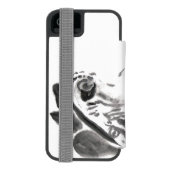 Ursprünglicher Aquarell-Affe-Jahr-Tierkreis-Fall Incipio iPhone Geldbeutel-Hülle (Folio Rückseite)