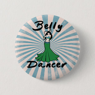 Ursprünglicher Bauchtanz Pop Art Button