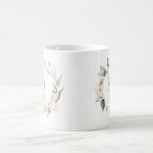 Ursprünglicher Blumenbrief E und Blumenrahmen Kaffeetasse (Mittel)