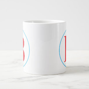 Ursprünglicher Brief mit Kreisstil Jumbo-Tasse
