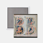 Ursprünglicher Buchstabe 'B' Beatus vir - Gesegnet Magnet (Vorderseite/Rückseite)