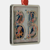 Ursprünglicher Buchstabe 'B' Beatus vir - Gesegnet Silbernes Ornament (Rechts)