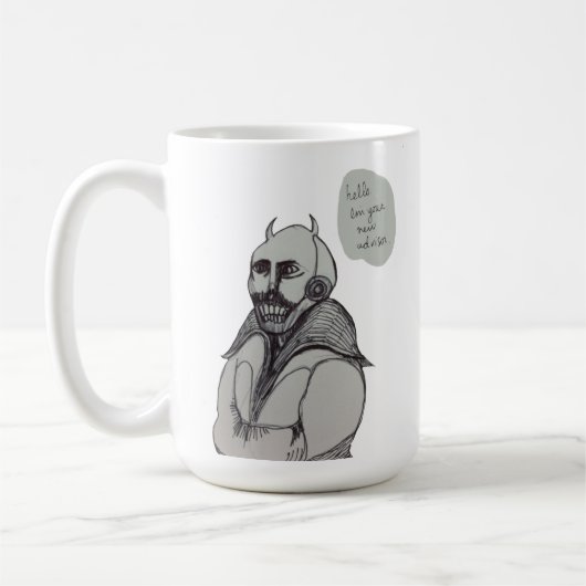 Ursprünglicher Dämon-Monster-Berater Kaffeetasse (Links)