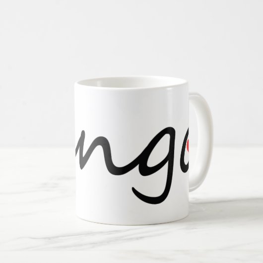 Ursprünglicher Entwurf des Tangoliebhabers! Kaffeetasse (VorderseiteRechts)