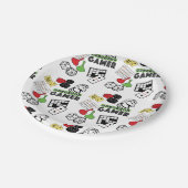 Ursprünglicher Gamer Pappteller (Schrägansicht)