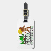 Ursprünglicher gegangener Squatchin Entwurf Gepäckanhänger (Vorderseite vertikal)