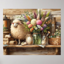 Ursprünglicher Holzlandsitz 3 Poster