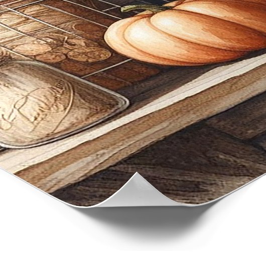 Ursprünglicher Holzlandsitz 6 Poster (Ecke)