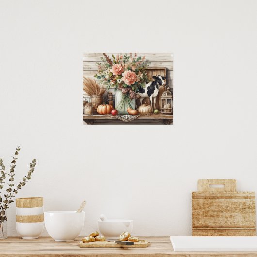 Ursprünglicher Holzlandsitz 6 Poster (Küche)