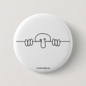 Ursprünglicher Kilroy Knopf Button (Vorderseite)