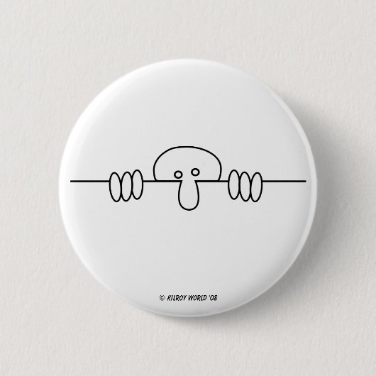 Ursprünglicher Kilroy Knopf Button (Vorderseite)