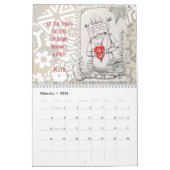 Ursprünglicher Kunst-Wandkalender Kalender (Feb 2026)