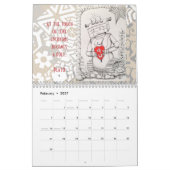 Ursprünglicher Kunst-Wandkalender Kalender (Feb 2027)