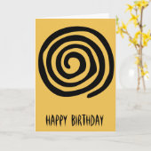 Ursprünglicher Kunstgeburtstag der Stammes- Karte (Gelbe Blume)