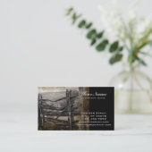 Ursprünglicher ländlicher Westland rustikaler Visitenkarte (Stehend Vorderseite)