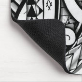 Ursprünglicher Maori- Stammes- Tätowierungsentwurf Mousepad (Ecke)