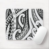 Ursprünglicher Maori- Stammes- Tätowierungsentwurf Mousepad (Mit Mouse)