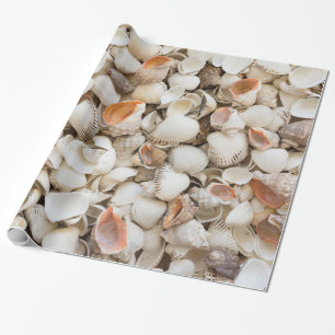 Ursprünglicher Naturmuster Seashell-Arthintergrun Geschenkpapier